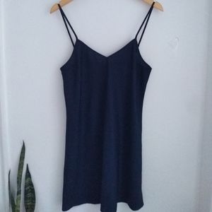 Navy slip dress
